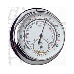 Термогигрометр судовой Termometros ANVI 32.1515 Ø120/95мм 40мм из полированной хромированной латуни