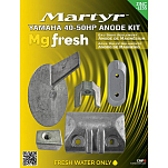 Martyr anodes 194-CMY4050KITM Yamaha 40-50 л.с. Магний Анод Комплект Серебристый Grey