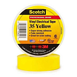 Лента 3M Scotch 35 447110 20,1м 19x0,178мм электроизоляционная из жёлтого ПВХ