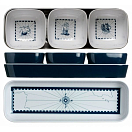 Купить Набор посуды с подносом для закусок Marine Business Columbus 11013 270 x 90 мм 4 предмета 7ft.ru в интернет магазине Семь Футов