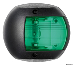 Бортовой огонь Sphera Design Classic 20 LED зелёный 112,5° 12 В 0,8 Вт 90 x 79 x 50 мм в чёрном корпусе для судов до 20 м, Osculati 11.440.02