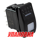 Переключатель трехпозиционный (ON)-OFF-(ON) 12В/20А 5р с подсветкой (упаковка из 50 шт.) Marine Rocket 4620136057387_pkg_50