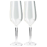 Gsi outdoors 79332 Вложенная флейта для шампанского Set 2 единицы измерения Clear