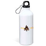 Kruskis MD4049S101C179 Campfire Is Calling Алюминиевая бутылка 800ml Бесцветный White