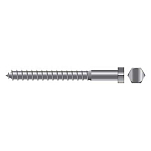 Seachoice 50-59729 Стягивающий винт 2 Единицы Серебристый Silver 1/4 x 1´´ 