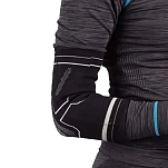 Avento sr044sb-blk-l/xl рукав локтя Compression Support Black / Silver Grey 20x15x5 L-XL