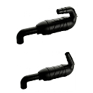Купить Can-sb 2227287 120° Сифон Глушитель Серебристый Black 110 mm  7ft.ru в интернет магазине Семь Футов
