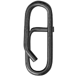 Blue fox 33BFCS04 Double X Strong Заклепки Черный  Black 4 (12 pcs) 