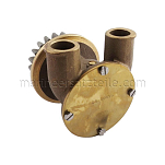 Vetus 08-00098 Бронзовый морской насос для DT4.70/85, с фланцевым креплением, порты для шлангов 28 мм (1-1/8