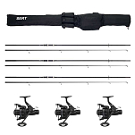 Sert SECCE8006 Aka Fitcarp Kit&Cover Удочка Для Ловли Карпа Черный 3.65 m 