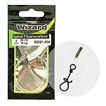 Wizard 82021004 25 cm Лидер спирального зажима Золотистый Black / Clear 15 kg