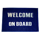 Купить Forniture nautiche italiane 808997 Welcome On Board Мат Голубой Blue / White 60 x 40 cm  7ft.ru в интернет магазине Семь Футов