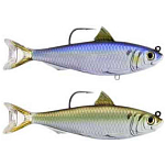 Live target BBS116MS703 Blueback Herring Приманка для плавания 115 mm 21g Green / Bronze