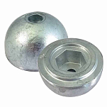 Super marine ANO944 BTQ140 Цинковый анод двигателя Серебристый Grey