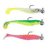 Korum Z0660001 Snapper Ready-Shads Мягкая приманка 75 Mm Многоцветный Fluoro