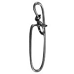 Mustad 466240 Barrel Вертлюг С Быстрой Заменой Черный 2 
