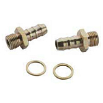 Plastimo 46561 Прямой соединитель фильтра Золотистый Silver 8 mm