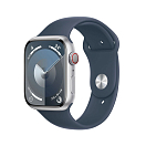 Купить Apple MRMG3QL/A Watch Series 9 GPS+Cellular Sport 45 Mm Голубой Silver / Blue S-M 7ft.ru в интернет магазине Семь Футов