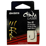 Akami 012438 Chinu Laser Связанные Крючки Серый Transparent 2 