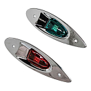 Огни ходовые, нержавеющий корпус, SeaFlo SFNL023PS04