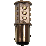 Goldenship GS10539 10-30V 3.5W BAY15D 24 SMD 3528 Холодная светодиодная лампа Серебристый Grey