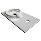 Купить Dock edge 686-87108F Швартовное кольцо Белая  White 5 1/4 x 2 5/8´´  7ft.ru в интернет магазине Семь Футов