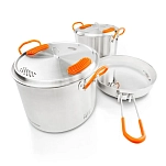 Gsi outdoors 68183 Glacier Base Camper Medium Кухонный гарнитур из нержавеющей стали Silver