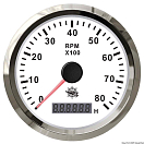 Купить Revolution counter 0-8000 RPM white/glossy, 27.327.04 7ft.ru в интернет магазине Семь Футов