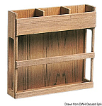 Teak nautical maps rack 71.602.32