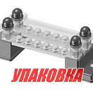 Колодка распределительная электромонтажная с защитной крышкой, 2 планки по 6 контактов (упаковка из 4 шт.) Marine Rocket MR326DC_pkg_4