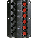 Купить Talamex 14576011 Swichpanel Wave дизайн 6 Переключатели 12V Серебристый Black 7ft.ru в интернет магазине Семь Футов