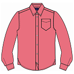 Sea ranch 22-7-276-3025-M Рубашка с длинным рукавом Neil Linen Розовый Dubarry M