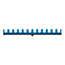 Купить Colmic AP00023 Roost Top Kit 12 sections  Black / Blue 72 cm 7ft.ru в интернет магазине Семь Футов