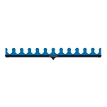 Colmic AP00023 Roost Top Kit 12 sections  Black / Blue 72 cm