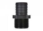 TRUDESIGN 90530 Соединительный фитинг / внешняя резьба / пластик / черный / Резьба: 1 1/4 дюйма; Шланговое соединение: 38 мм.