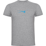 Kruskis CA65500658S240 Футболка с коротким рукавом Stella Fish Серый Heather Grey 3XL