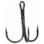 Kali kunnan 81490 11030-BN Round Тройной Крючок  Black Nickel 2/0 