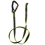 Plastimo 66833 1.5 m Алюминиевый карабин спасательной веревки Yellow / Black 23 mm