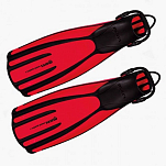 Ласты с открытой пяткой и резиновым ремешком Mares Avanti Quattro+ 410003 размер 41-43 красный