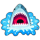 Купить Bigmouth inc 741-BMBT0016 Пляжное одеяло с акулой Многоцветный Blue / White 157 x 190.5 cm  7ft.ru в интернет магазине Семь Футов