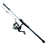 Kinetic C209-137-026 Fantastica Mackerel Catcher Вращающееся комбо Черный White / Blue 2.44 m 