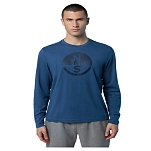 North sails 692850-0787-L Футболка с длинным рукавом Graphic Голубой Dark Denim L