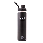 Ocean & earth AMWF08-Black-ÚNICO Insulated Screw Top Lid 720ml Бутылка для воды Черный Black