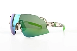 Спортивные очки HILX Savage 2.0 Shiny Crystal Grey Green / Green Mirror Lens, hsa05408-sv5gn14