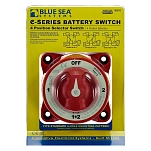 Blue sea systems 9001E-BSS E Series Selector Battery Switch Красный Red 4 Way
