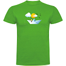 Купить Kruskis CA65500383K199 Футболка с коротким рукавом Paper Boat Зеленый Green L 7ft.ru в интернет магазине Семь Футов