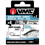 VMC 199026 Zander Ryder Связанные Крючки Красный Nickel 6 