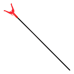 Energoteam 77030960 ET Basic Держатель Удочки Бесцветный Red 65 cm
