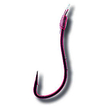 Quantum fishing 4750008 Crypton Lob Worm 0.200 Mm Связанные Крючки Черный Red 8 