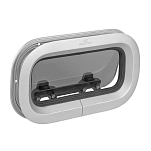 Plastimo 63901 T50 Прямоугольный открывающийся иллюминатор Бесцветный Grey 36.9 x 27.3 cm